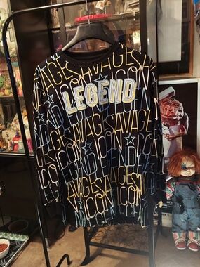 Legend Graphic Long Sleeve Tee - Black/Yellow